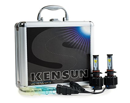 Kensun New Technology All-in-One LED Headlight Conversion Kit (from HID or Halogen) with Cree Bulbs - 9007 Dual-Beam - 40W 4000LM x2 - 2 Year Full Warranty