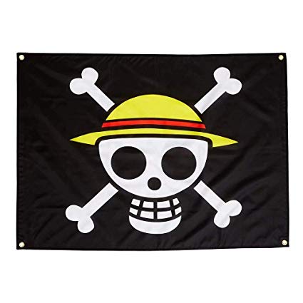 FunnyToday365 One Piece Pirate Flag Vlag Garden Flags And Banners Cartoon Victory Banner Straw Hat Monkey D Luffy Flag