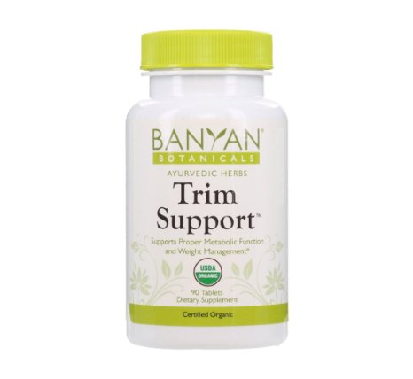 Banyan Botanicals Trim Support - Certified Organic, 90 Tablets - Promotes Proper Metabolic Function & Weight Management