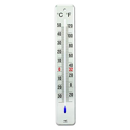 La Crosse Technology 12.2046.61 Brushed Stainless Steel Indoor/Outdoor Thermometer