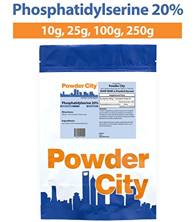 Powder City Phosphatidylserine 20% (Non-GMO) (100 Grams)