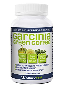 The BEST combination of Garcinia Cambogia Extract And Green Coffee Extract available, 120 Caps proven successful appetite suppressant and weight loss supplement