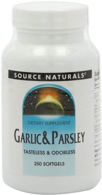 Source Naturals Garlic & Parsley Oil 500/100 Mg 250 Softgels