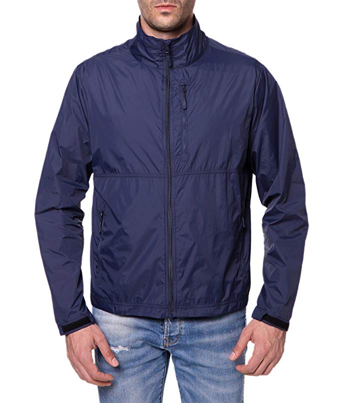 Trailside Supply Co. Men's Standard Water-Repellent Nylon Windbreaker Front-Zip up Jacket