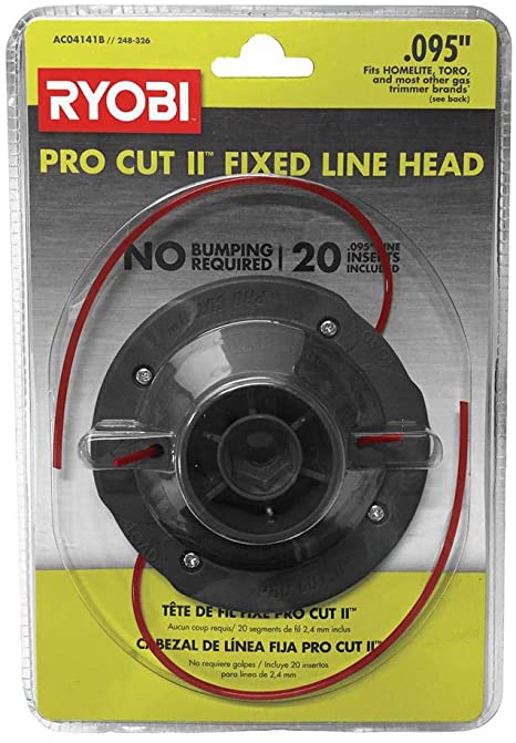 RYOBI AC04141B Universal Pro Cut ll 0.095 in. Fixed Line String Head