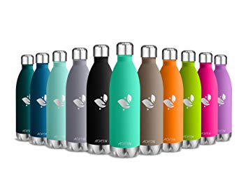Aorin Vacuum Insulated Stainless Steel Water Bottle - 24 hrs Cooling & 12 hrs Keep Warm. Powder Coating Scratch Resistance Easy to Clean.