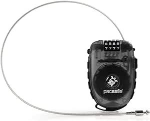 Pacsafe Retractasafe 250 Cable Lock, Color:Smoke, One Size