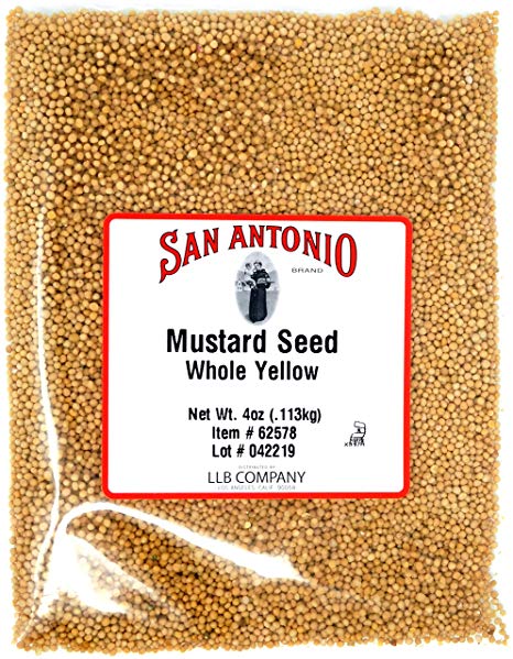 Premium Whole Yellow Mustard Seed (4 Ounce Seeds)