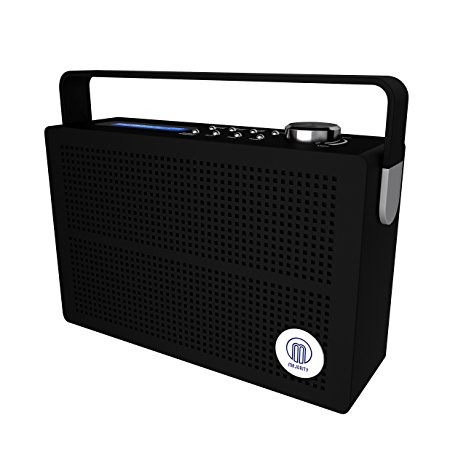 Newnham DAB Digital FM Portable Radio / Alarm Clock / Rechargeable Battery / Mains Powered - Black