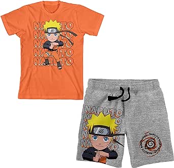 Dragon Ball Z Anime Heroes Boy's Graphic Tee and Shorts Set