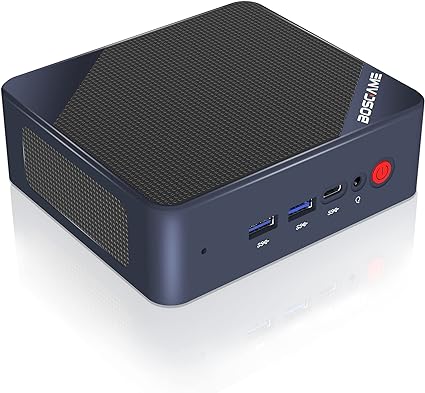 BOSGAME B100 Mini PC, Intel 12th Gen Alder Lake- N100(up to 3.4GHz) Desktop PC, 16GB DDR4 RAM 512GB SSD, Mini Computers Support 4K Triple Display/ USB3.2 / WiFi 5 / BT4.2/ Gigabit Ethernet