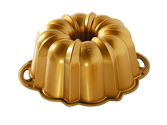 Nordic Ware 50077 Anniversary Bundt 12 Cup, Gold