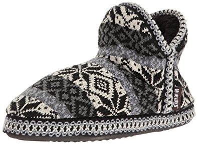 MUK LUKS Women's Adraiana Charcoal Slipper