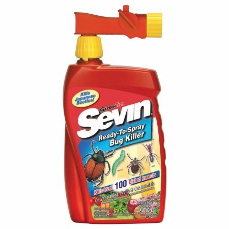 Sevin Bug Killer With Hose End Bottle Multiple Insects Rtu Carbaryl 32 Oz