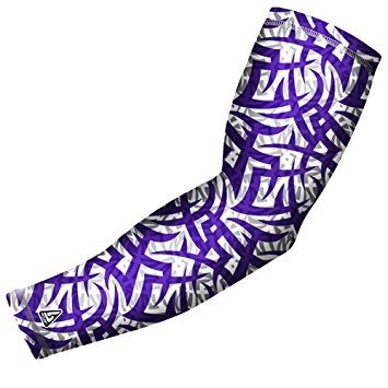 Adult and Youth Compresison Arm Sleeves for baseball Football basketball and general activities, many Colors and designs.