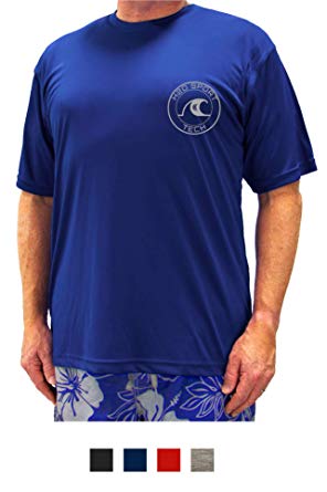 H2O Sport Tech Big & Tall Men's Short Sleeve Swim Shirt - Loose Fit