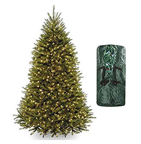 National Tree 7.5 Foot Dunhill(R) Fir Tree with Clear Lights (7.5 ft, Dunhill)