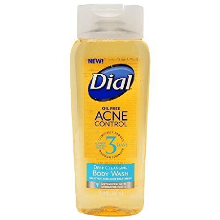 Dial Acne Control Deep Cleansing Body Wash, 12 Fl Oz (2 Pack)