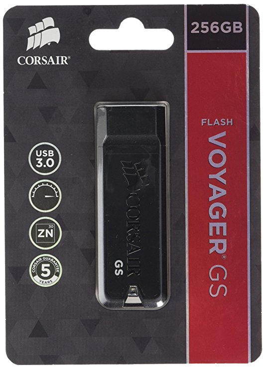 Corsair Flash Voyager GS 256GB USB 3.0 Flash Drive