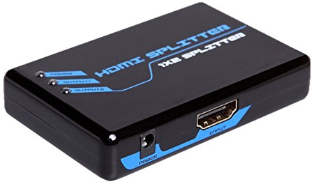 C&E CNE86960 HDMI Splitter Amplifier 1 In to 2 Out Dual Display