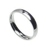 4mm Stainless Steel Comfort Fit Plain Wedding Band Ring Size 4-12 Comes With Free Gift Box