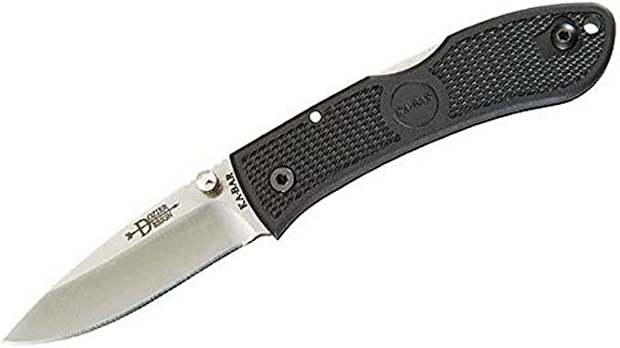 KA-BAR 4072, Dozier Folder Mini, Black, Clip, Straight Edge,Small