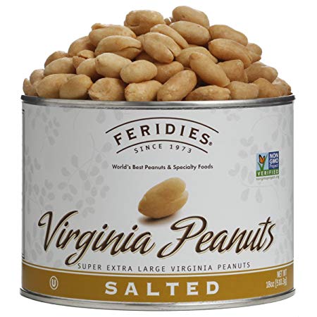 FERIDIES Salted Super Extra Large Virginia Peanuts (18oz)