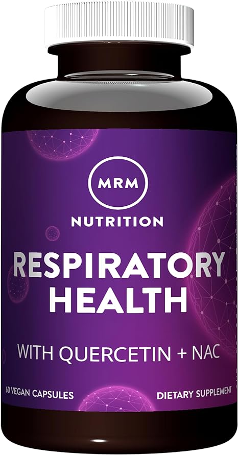 MRM Respiratory Health | with Quercetin   NAC | Supports Liver & Mitochondrial Health | Vegan   Non-GMO   Gluten Free | 30 Servings