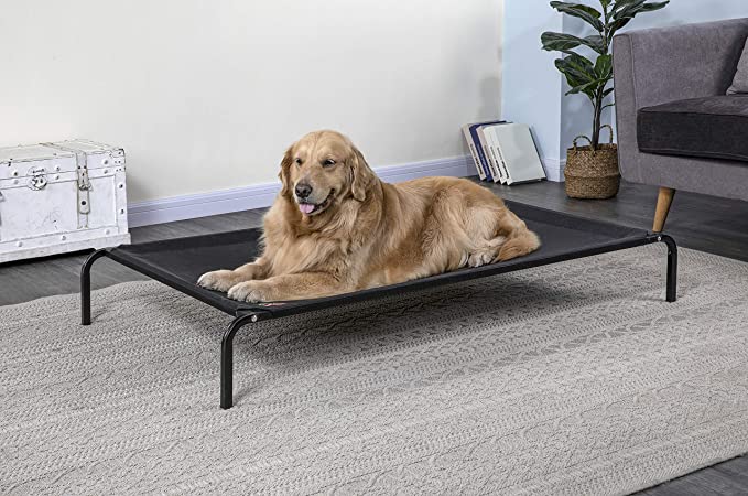 Go Pet Club PC-50 Elevated Cooling Pet Cot Bed (Size:55-Inch LengthX32-Inch WidthX8-Inch Height)