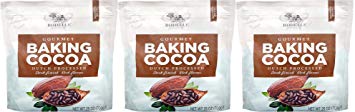 Rodelle Gourmet Baking Cocoa Powder, Dutch Processed, 3 Pack Each 25 oz