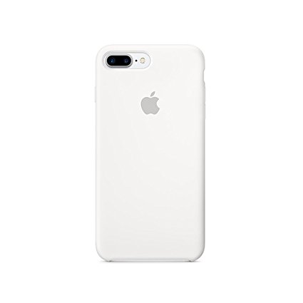 Optimal shield Soft Leather Apple Silicone Case Cover for Apple iPhone 7plus (5.5inch) Boxed- Retail Packaging (White)