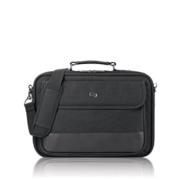 Solo Rockefeller 15.6 Inch Laptop Slim Brief, Black