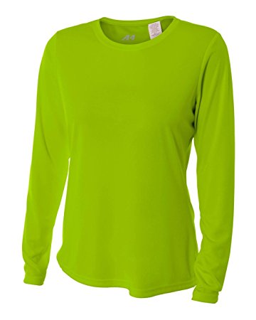 A4 Women's Cooling Performance Crew Long Sleeve