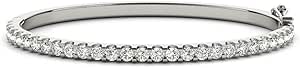 LAB GROWN Diamond Bangle Bracelet Ultra Premium Collection (E-F Color, VS2-SI1 Clarity)