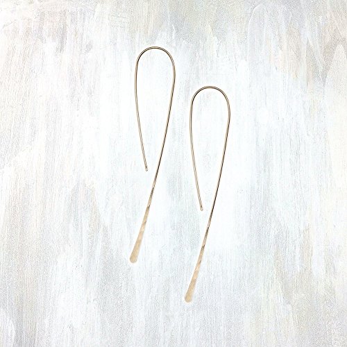 Gold Simple Hook Earring