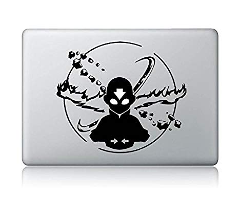 Aang Avatar (V4) The Last Airbender Apple MacBook Decal Vinyl Sticker Apple Mac Air Pro Laptop Sticker (for 13 inch MacBook pro air)