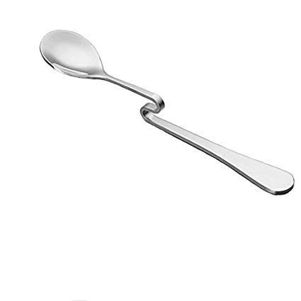 B&S FEEL High-grade Stainless Steel Ice Coffee Tea Spoon with Curved Handle, set of 6