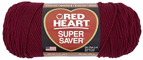 Red Heart  Super Saver Economy Yarn, Burgundy