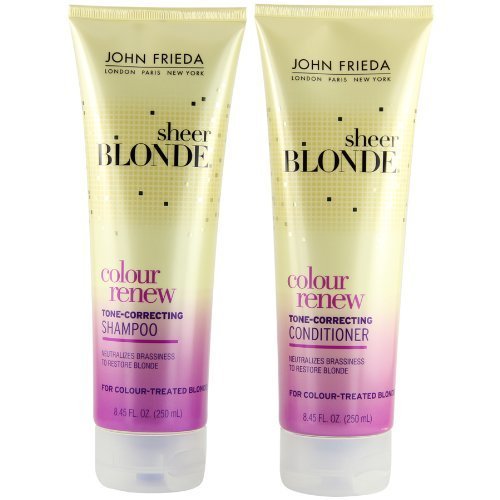 John Frieda Sheer Blonde Colour Renew Tone-Correcting, DUO set Shampoo   Conditioner, 8.45 Ounce, 1 each