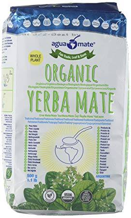 AguaMate Organic Yerba Mate 500 Grs/1.1 Lbs/16.9 Oz