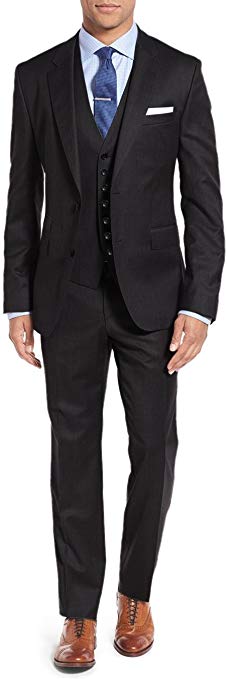 Salvatore Exte Mens Suit Vested Three Piece Blazer Jacket Dress Vest Plus Pants