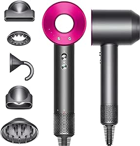 Dyson Hair Dryer, Premium Fast Drying Salon Hair Dryer,1600W, Fuchsia