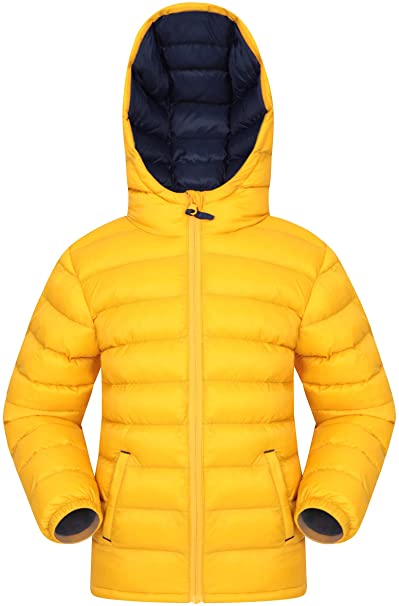 Mountain Warehouse Seasons Padded Kids Jacket - Water Resistant & Lightweight Insulated Rain Coat for Boys & Girls - Great for Autumn, Winter, School or Travelling