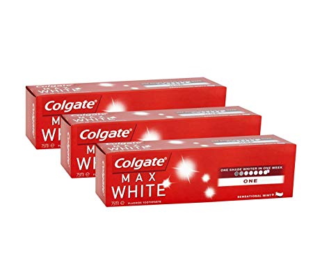 Colgate Max White One Whitening Toothpaste, 75 ml, Pack of 3