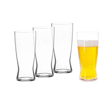 Spiegelau Classics Lager Beer Glasses - (Set of 4, Clear Crystal)