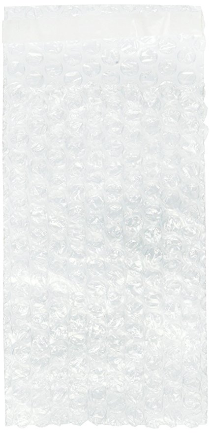 100 packs 4x7.5 SELF-SEAL CLEAR BUBBLE OUT POUCHES BAGS 3/16" WRAP 4"x7.5"