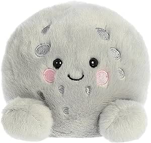 Aurora® Adorable Palm Pals™ Celene Moon™ Stuffed Animal - Pocket-Sized Play - Collectable Fun - Gray 5 Inches