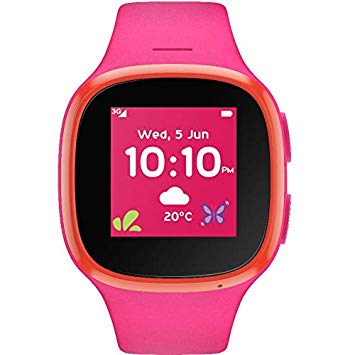 V-Kids Watch by Vodafone, A Smart Watch with GPS Tracker and SOS Alert Button - Pink