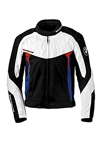 BMW Genuine Motorrad Motorcycle Race Jacket Black White Blue Red Size L