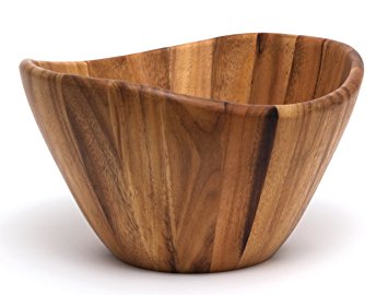 Lipper International 1174 Large Wavy Bowl, Acacia